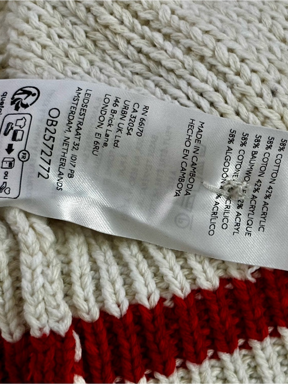 NWT Anthropologie Cream Nautical Sailboat Red & Blue Stars Cozy Cardigan SZ XS - Picture 16 of 16